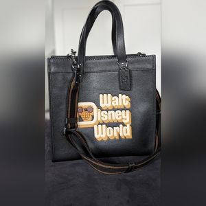 Coach x Disney Walt Disney world motif field tote